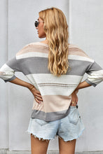 Load image into Gallery viewer, Gray Long Sleeve Loose Casual Knit Top
