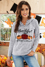 Load image into Gallery viewer, Thankful, Grateful &amp; Blessed Hoodie
